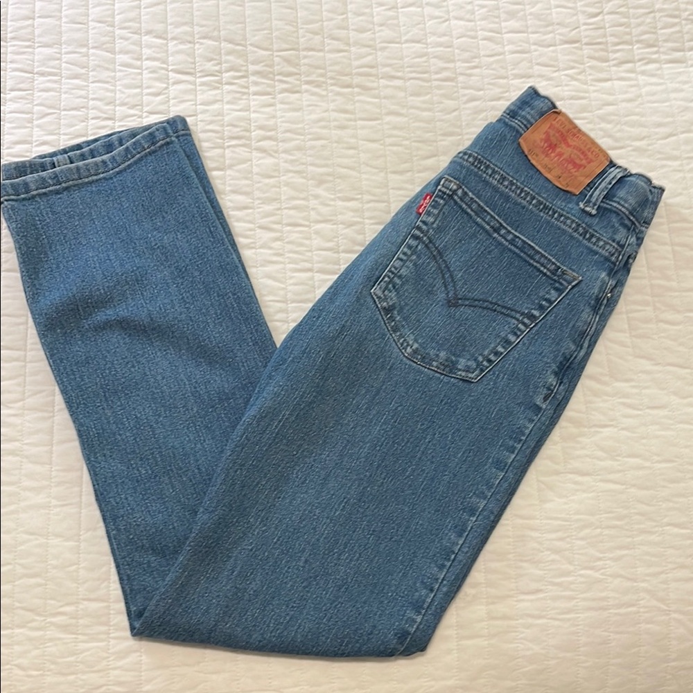 Levi's Kids Boys Blue Classic Jeans Straight-Leg Timeless Size 16 (28x30)